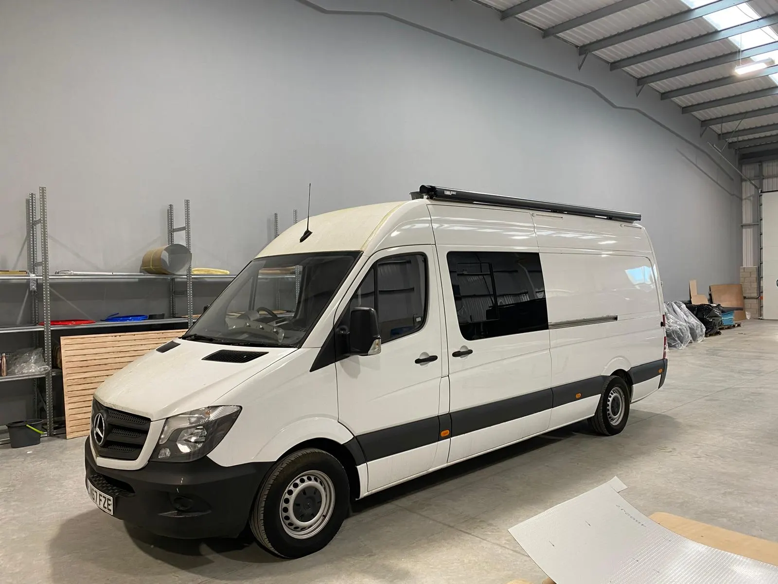 Campervan inside the StreetVanz workshop
